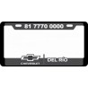 PORTA PLACAS REALZADO SALIENTE  CON DISEÑO