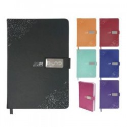 AGENDA DIARIA 2025 AD2025 NEGRO