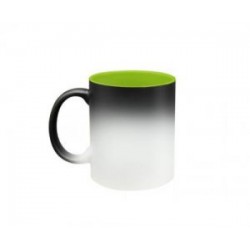 TAZA MAGICA 11OZ INTERIOR COLORES VERDE CLARO