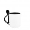 TAZA CUCHARA 11OZ INTERIRO COLOR NEGRO