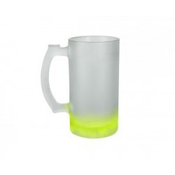 TARRO CERVECERO 16OZ SATINADO AMARILLO