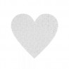 ROMPECABEZAS CORAZON 19X19CM 83 PZAS BLANCO/GLITTER