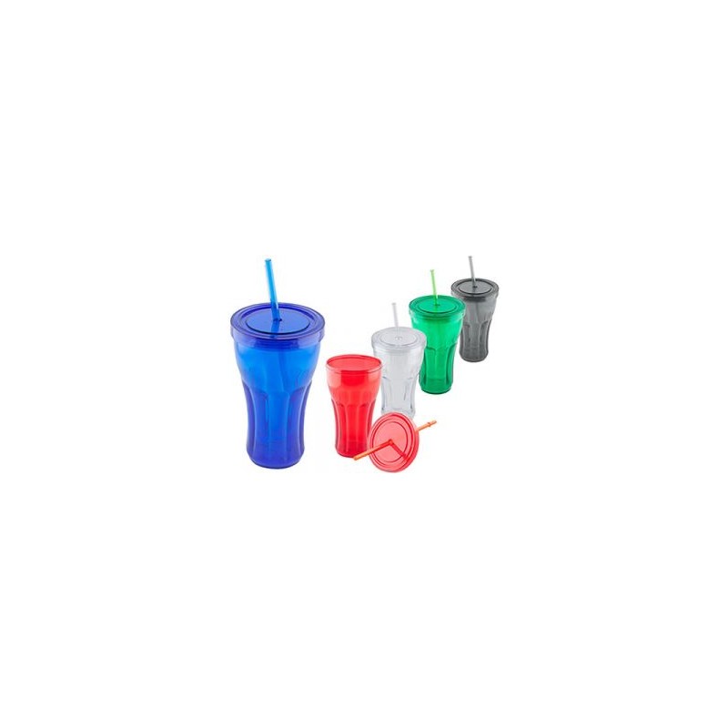 VASO DOBLE PARED CON POPOTE DE 500 ML ZODA VAP3558