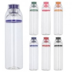 Cilindro de plástico con chupón de silicón y tapa que sirve como vaso. El envío de este material se hace por separado de base y 