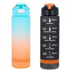 Cilindro de plástico con acabado rubber, banda de silicón y tapa de seguridad.