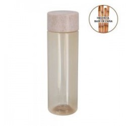 Cilindro de RPET con tapa enroscable hecha a base de caña. (El envío de este material se hace por separado de base y tapas deriv