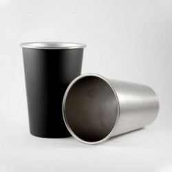 Vaso de acero inoxidable con capacidad de 500 ml. Mod. Lahti