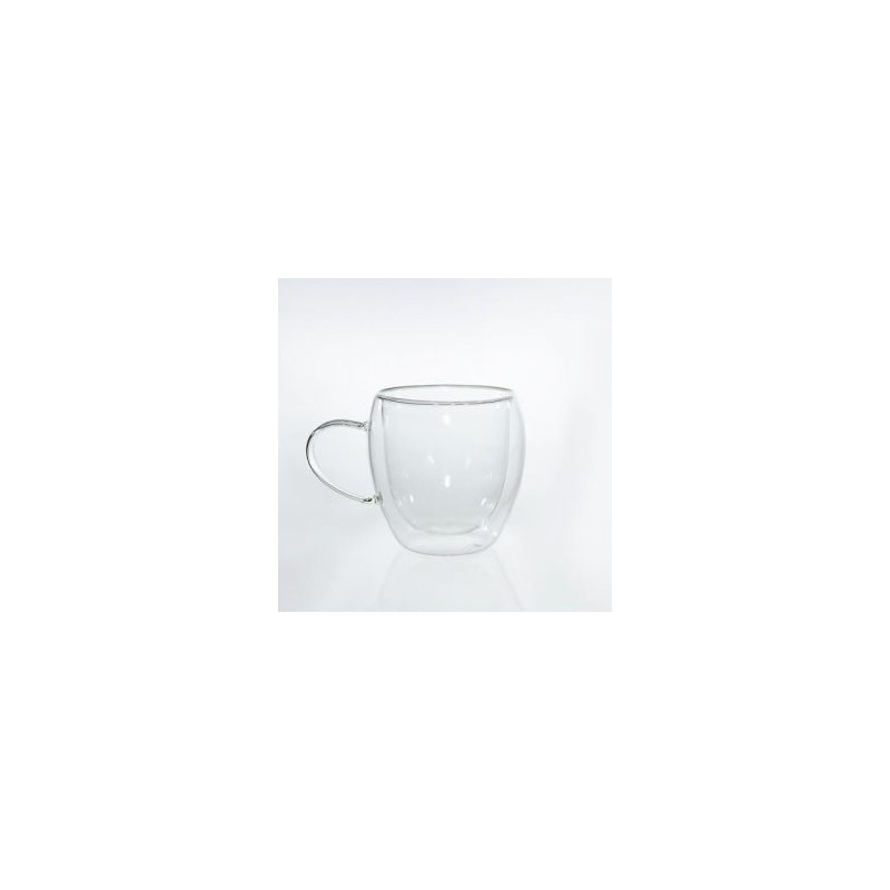 Taza de cristal doble pared de 250 ml. Mod. Jena