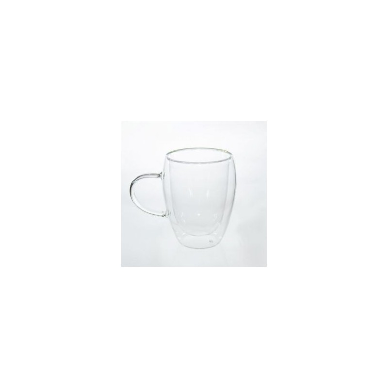 Taza de cristal doble pared de 350 ml. Mod. Laas