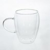 Taza de cristal doble pared de 350 ml. Mod. Laas