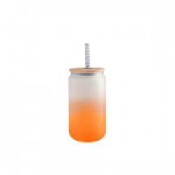BOTELLA BOROSILICATO CANDY 500ML NARANJA