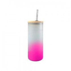 BOTELLA BOROSILICATO FLORIDA 650 ML ROSA
