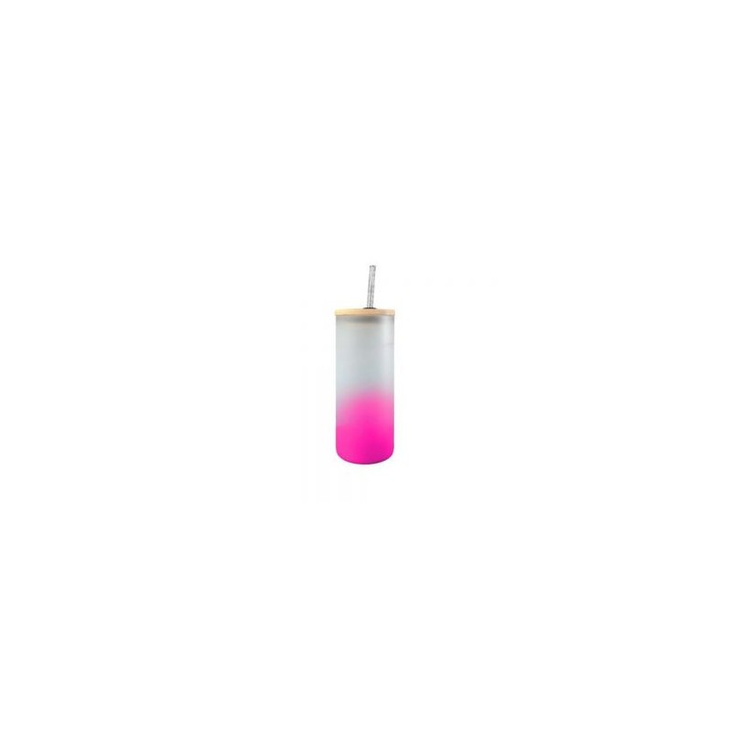 BOTELLA BOROSILICATO FLORIDA 650 ML ROSA