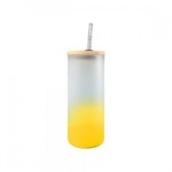 BOTELLA BOROSILICATO FLORIDA 650 ML AMARILLO