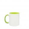 TAZA PARA SUBLIMACION 11OZ MATE VERDE CLARO