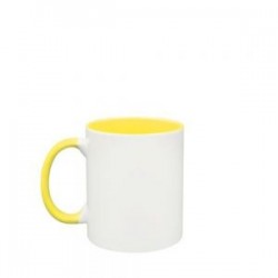 TAZA INTERIOR CON ASA COLORES AMARILLO