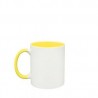 TAZA INTERIOR CON ASA COLORES AMARILLO