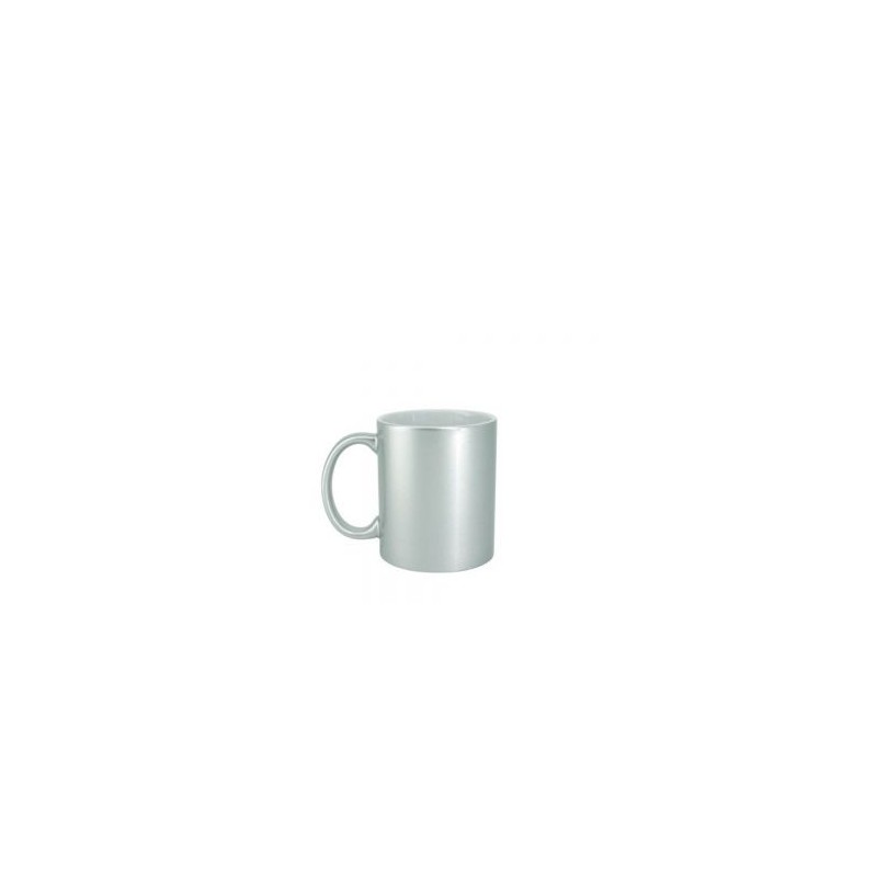 TAZA COLOR PLATA 11OZ PLATA