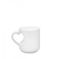 TAZA CORAZON 10OZ BLANCO