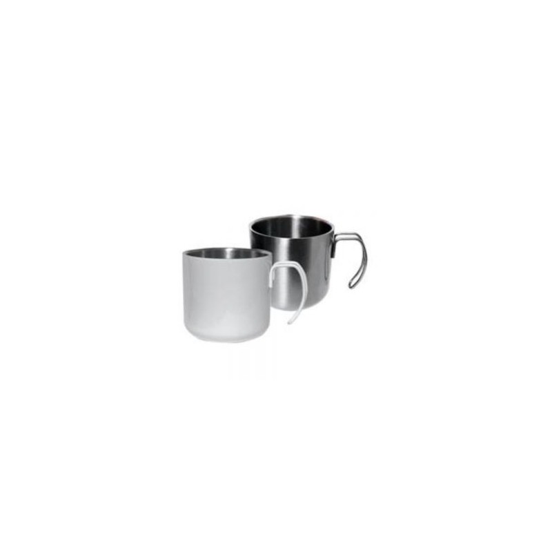 TAZA ACERO PREMIUM 450ML PLATA