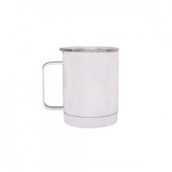 TAZA TERMICA CON TAPA IRON 12OZ BLANCO
