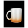 TAZA CRISTAL 10OZ COLORES NARANJA