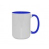 TAZA BICOLOR 15OZ AZUL COBALTO