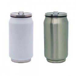 TERMO EN FORMA DE LATA NERIS DE SUBLIMACIÓN 300 ML. A2405 BLANCO