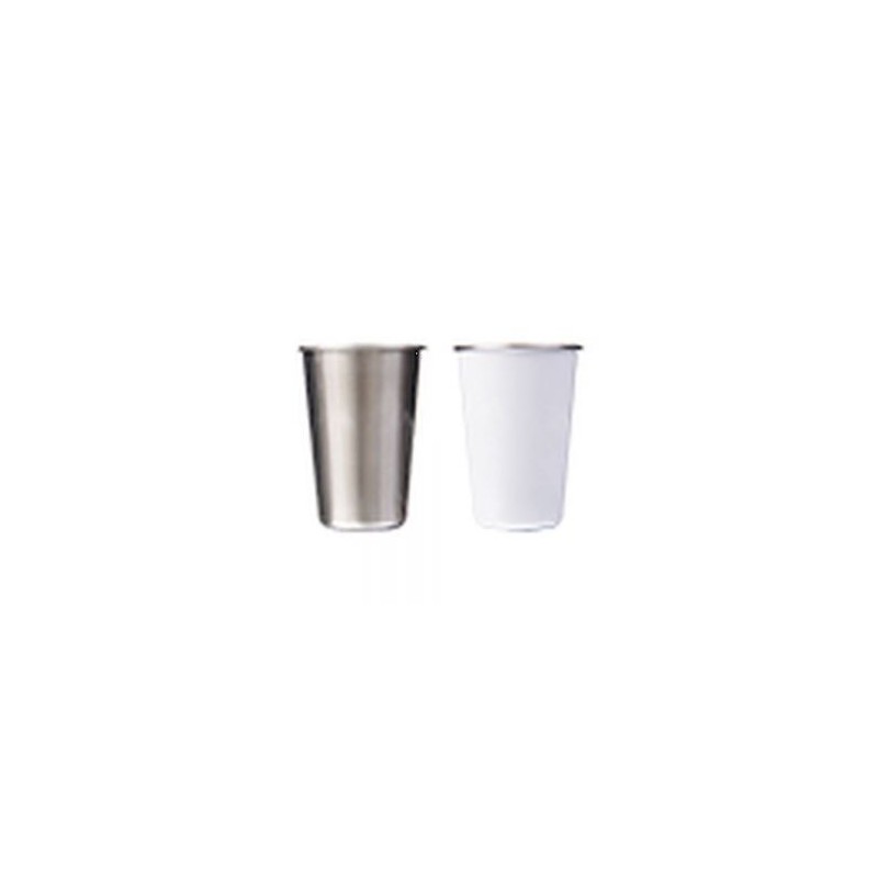 VASO DE ACERO INOX. DE SUBLIMACIÓN 450 ML. JULL A2614 BLANCO