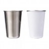VASO DE ACERO INOX. DE SUBLIMACIÓN 450 ML. JULL A2614 BLANCO
