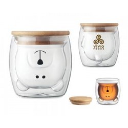 VASO DE VIDRIO DE DOBLE PARED PIPO A2939 TRANSPARENTE