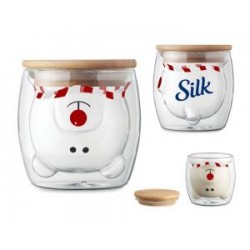 VASO DE VIDRIO DE DOBLE PARED COPITO A2940 TRANSPARENTE