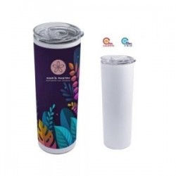 TERMO DOBLE PARED ACERO INOX. DE SUBLIMACIÓN 600 ML. WILLY A2743 BLA NCO