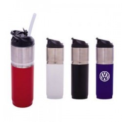 TERMO DE ACERO INOXIDABLE DE 480 ML.  FRED A2679 BLANCO