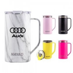 TARRO TÉRMICO DOBLE PARED ACERO INOX. 20 OZ. NAYAD METRO TALL  A2778 NEGRO