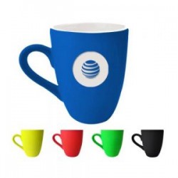 TAZA BICOLOR PARA GRABADO LASER 12 OZ TONY A2733 AMARILLO