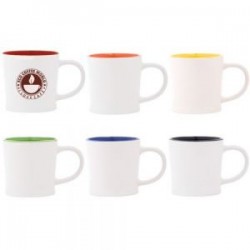 TAZA BICOLOR 11 OZ CYLIN A2435 AMARILLO