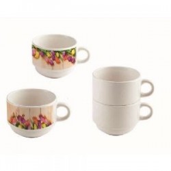 SET DE 2 TAZAS DE SULIMACIÓN 6 OZ AMART A2284 BLANCO