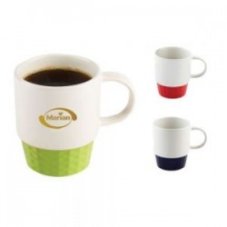 TAZA BICOLOR 12 OZ ANTIBES A2225 ROJO