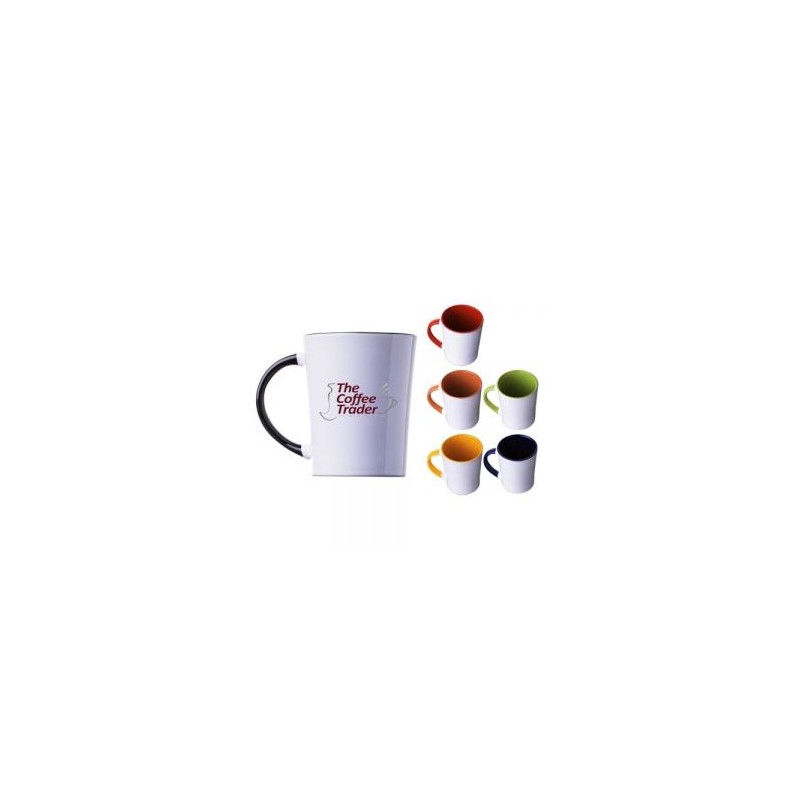 TAZA CONICA BICOLOR 14 OZ BICOLOR ARLES A2154 NEGRO
