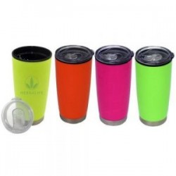 VASO DOBLE PARED DE PLÁSTICO YAGO A2430 AMARILLO